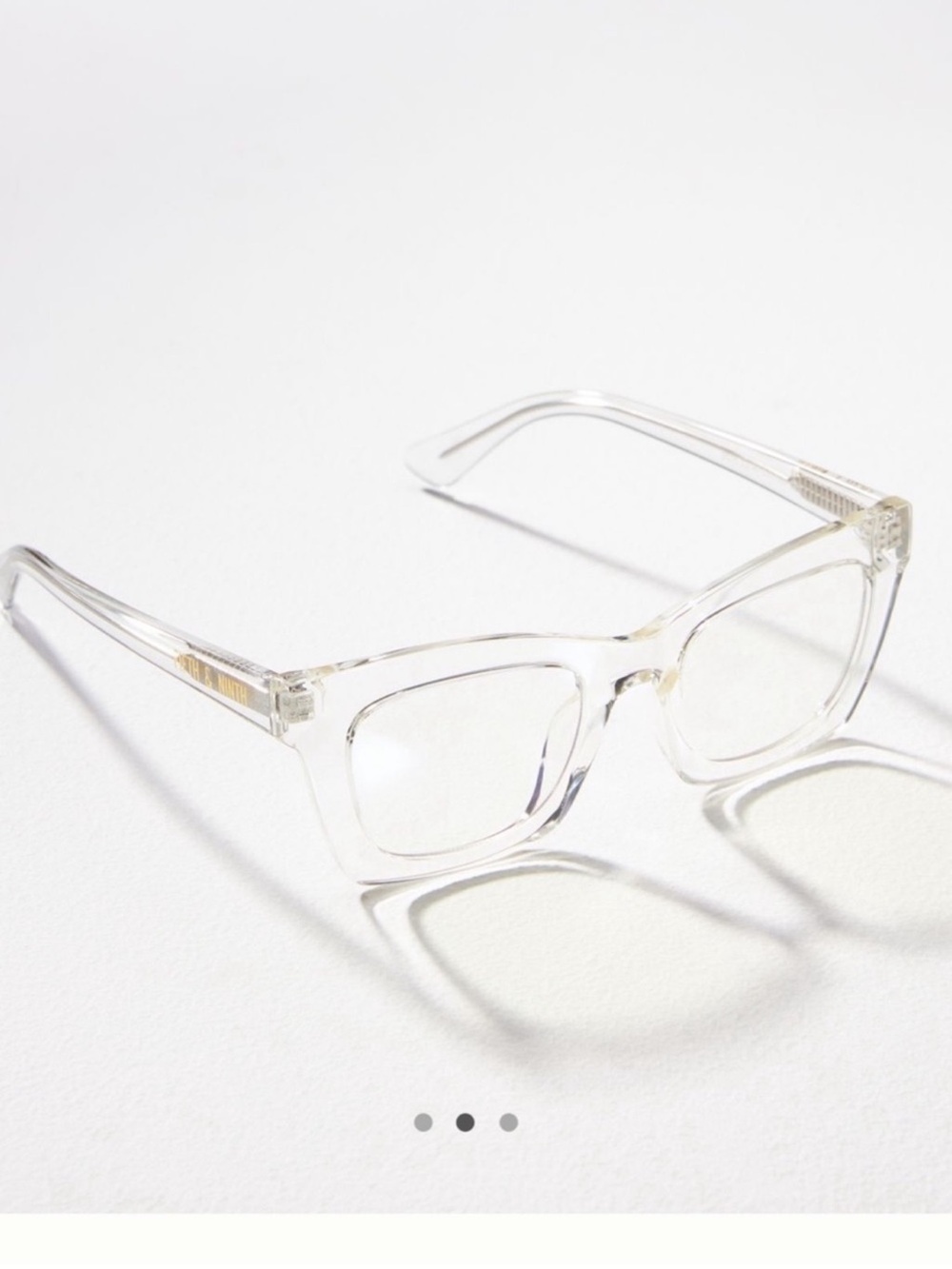 Anthropologie Helena, Blue Light Glasses, Clear Translucent Frame